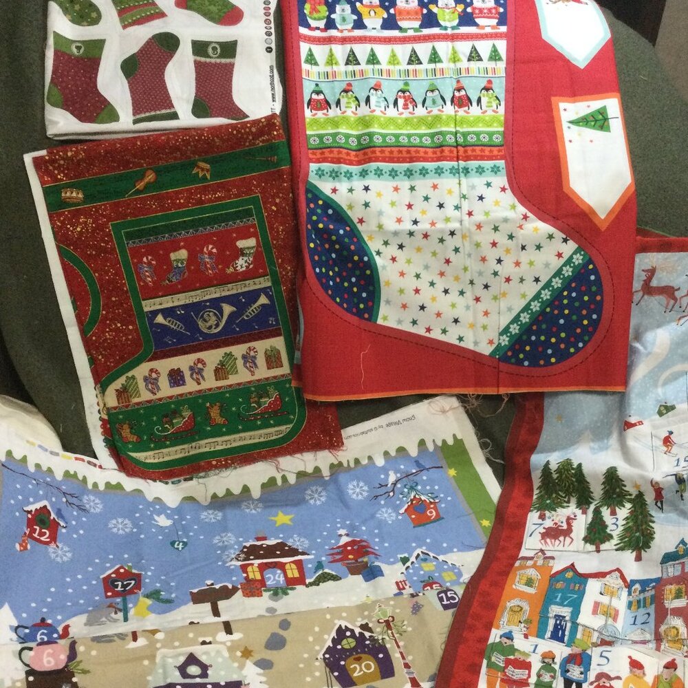 3 Advent Calendars and 3 other holiday DIY project fabrics